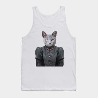 Victorian Goth Cat Tank Top